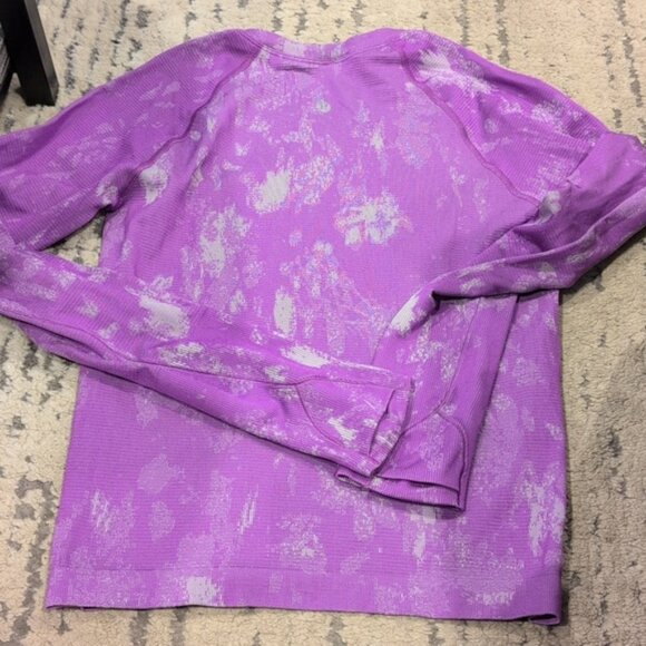 Lululemon Swiftly Tech Long Sleeve Shirt 2.0 *Race Length Shadow Bloom Moonlit - Picture 9 of 10